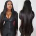 straight long lace front wigs