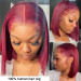 burgundy bob wig