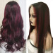 burgundy lace front wig