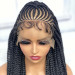 Double Lace Box Braided Wig