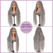 Gray Braided Wig for Women