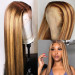 lace front wigs with highlights