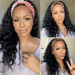 Loose deep human hair headband wigs