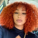 orange wig human hair