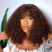 short curly wigs human hair