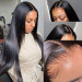 straight hair lace closure wig