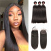 Straight hair Bundles with Closure