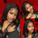 straight lace closure wig