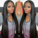 straight long lace front wigs