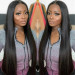 straight long lace front wigs