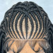 synthetic braided wig
