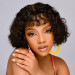 water wave lace frontal wig with bang