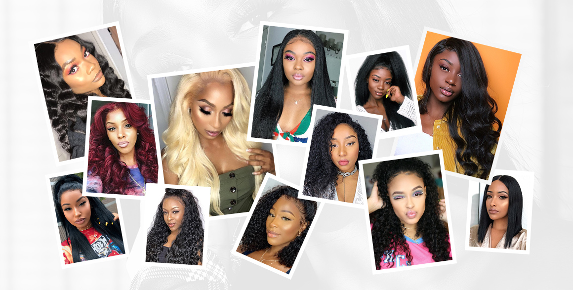 Deep Wave Hair 2 Bundles With Lace Closure Human Hair