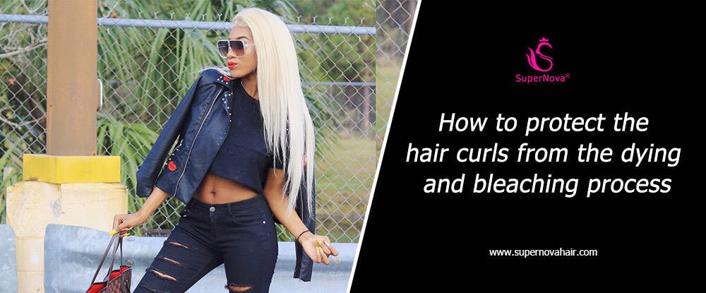 How to protect the hair curls from the dying and bleaching process