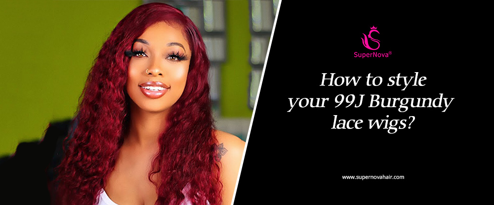 How To Style Your 99J Burgundy Lace Wigs?