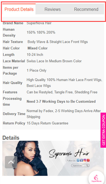 How to buy highlight lace wigs on supernova hair