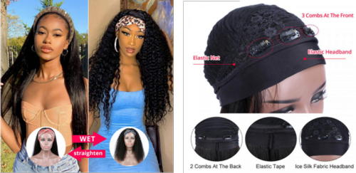 What is the difference between lace frontal wigs and headband wigs