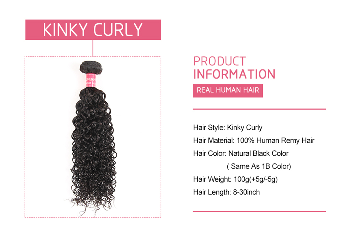 Kinky Curly 3 Bundles Malaysian Curly Hair