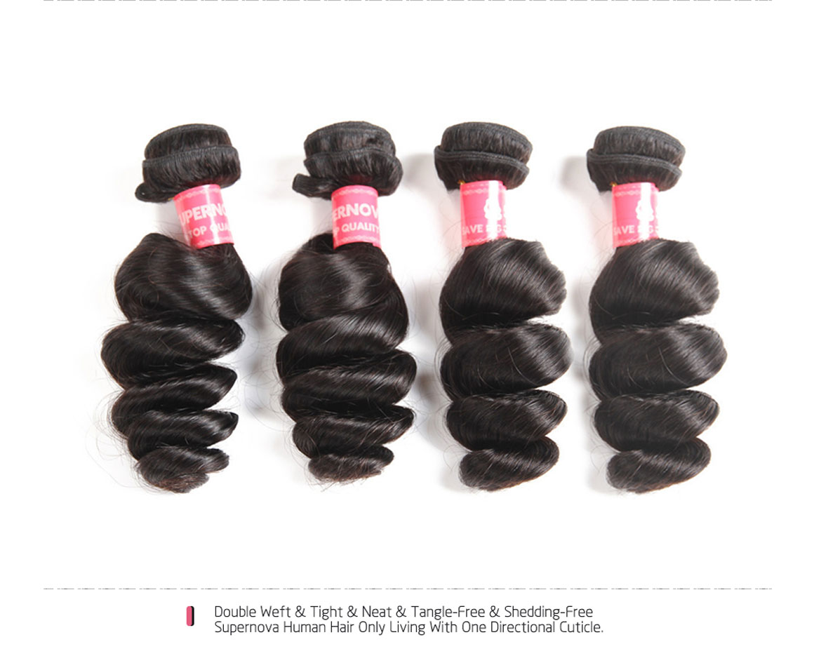 Brazilian Loose Wave 4 Bundles Virgin Human Hair Brazilian Hair For Sale