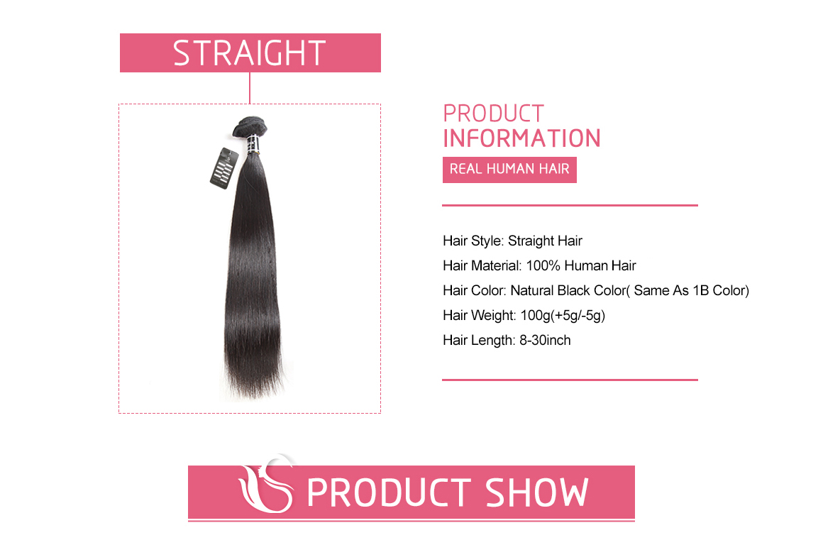 straight human hair bundles