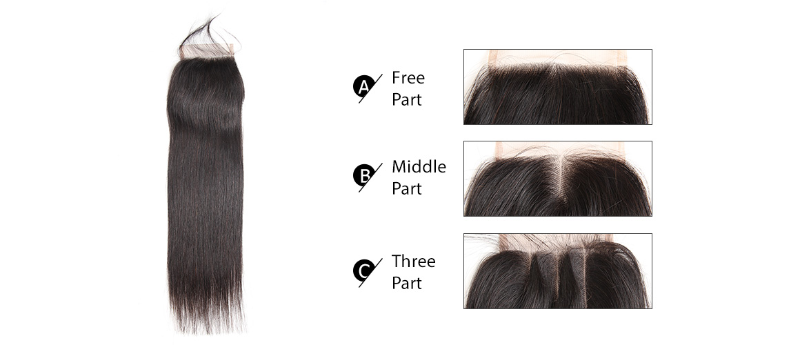 straight hair bundles with closure