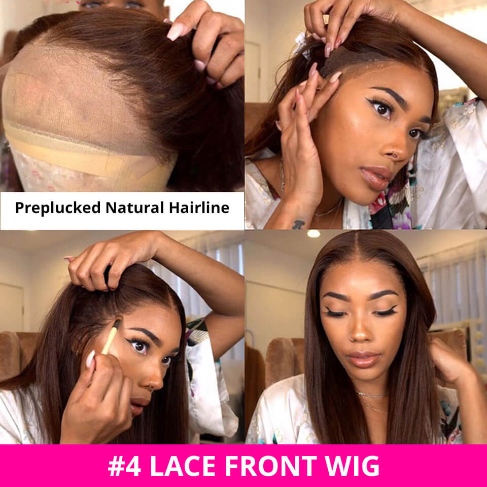 Lace Frontal Wigs #4 Straight And Body Wave Human Hair Wigs