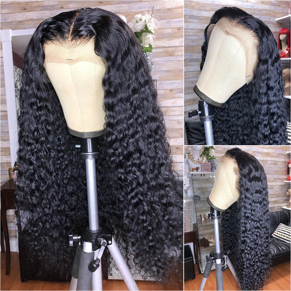 Deep Wave Lace Front Wigs With Baby Hair 24-36 Inches For Women